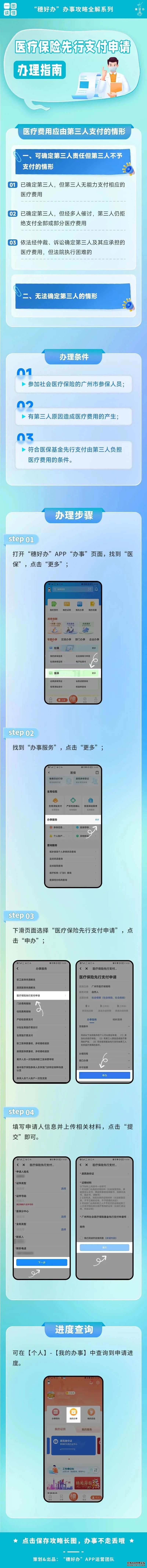 ​“医保先行支付” 用“穗好办”在线申请，就医